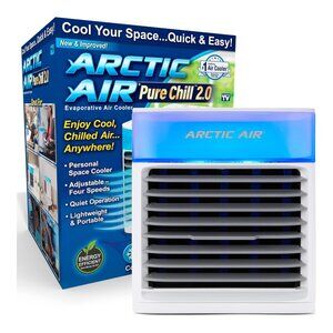 Arctic Air Pure Chill 2.0 Portable Evaporative Cooler - Hydro-Chill, Touch Contr